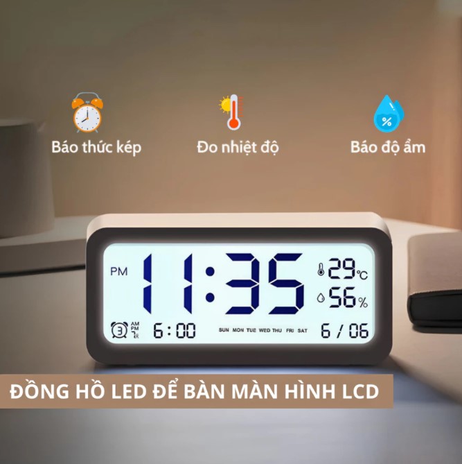 decor phòng cá nhân với đồng hồ để bàn